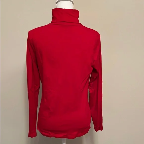 Lands' End Vibrant Red Long Sleeve Turtleneck - Picture 4 of 4